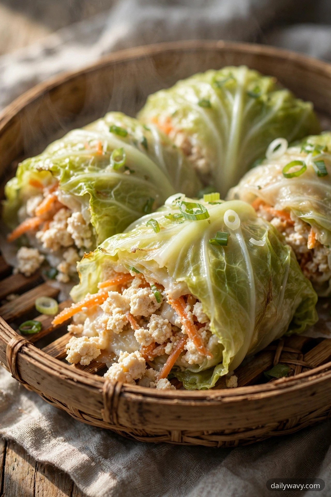 Cabbage Dumpling With Tofu And Miso