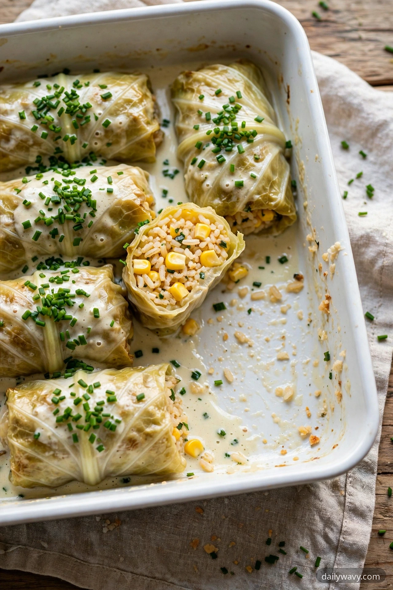 Cabbage Dumpling With Sweetcorn