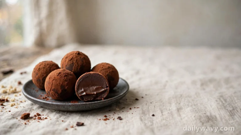 Chocolate shown in a complete styled scene