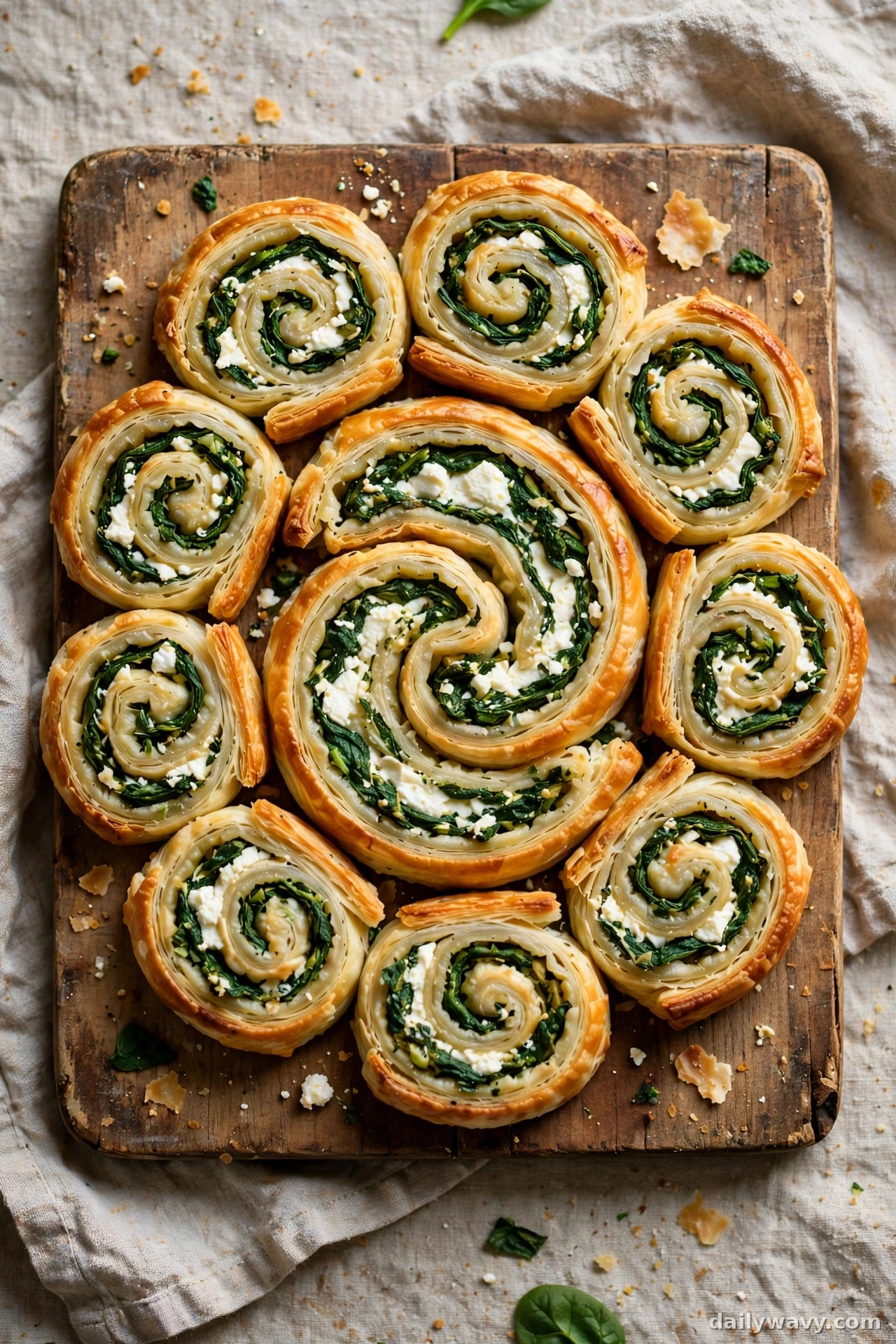 Spinach Feta Pinwheels