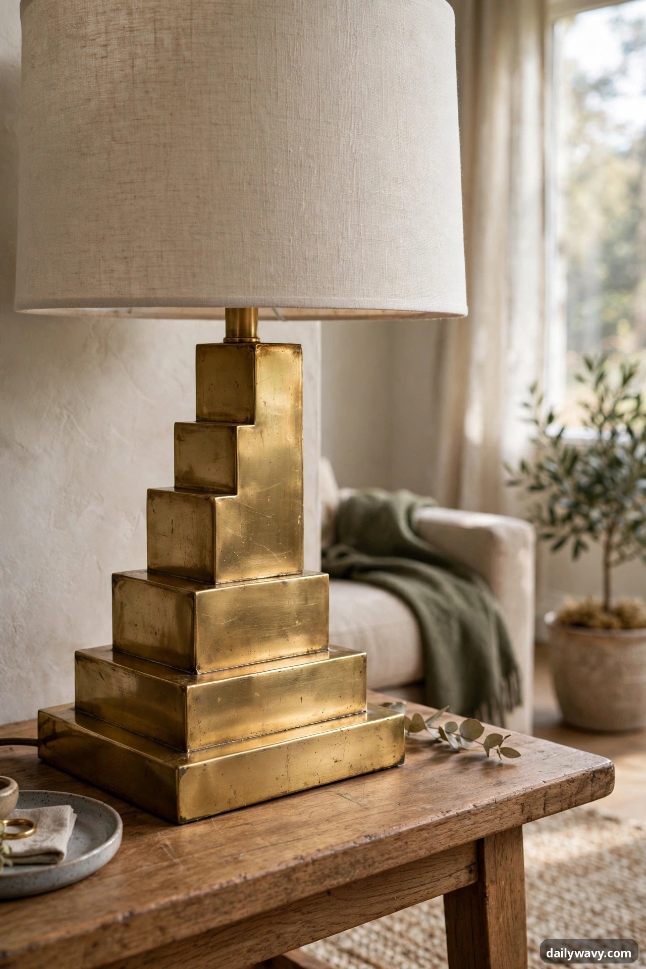 A Bold But Useful Table Lamp in neo deco home decor