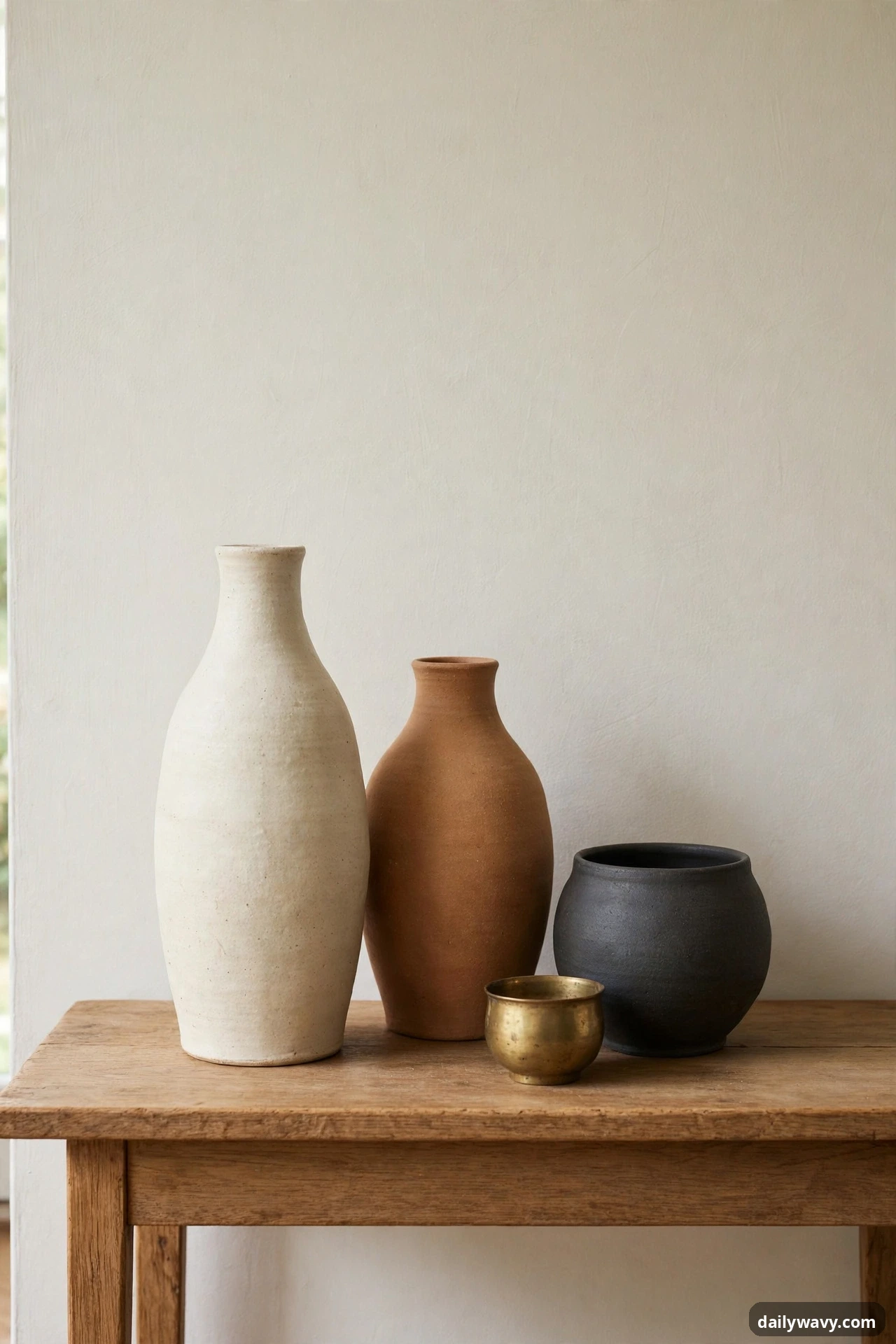 A Small Ceramic Vessel Grouping in neo deco home decor