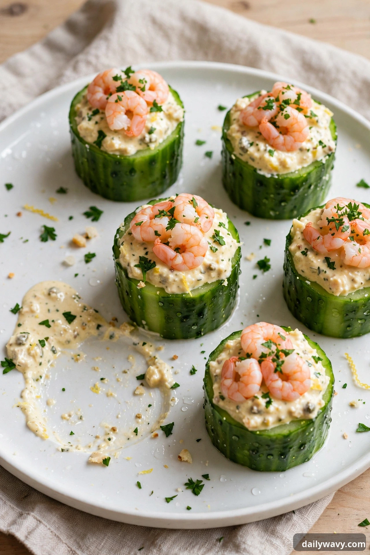 Shrimp Cucumber Bites