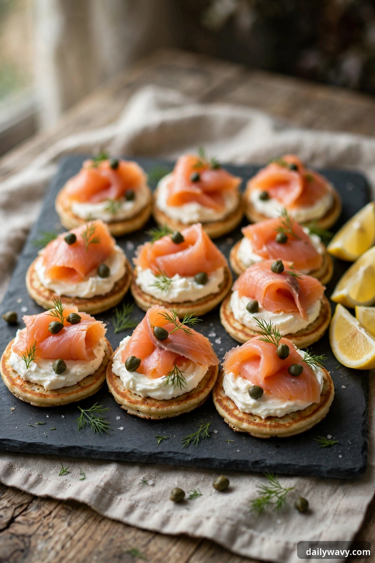 Smoked Salmon Blinis