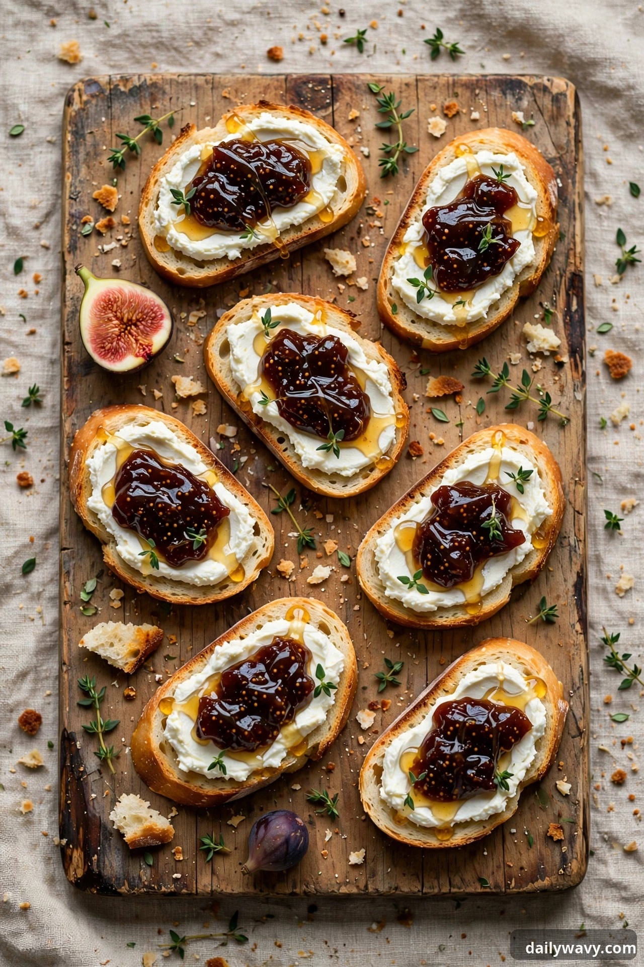 Fig Goat Cheese Crostini