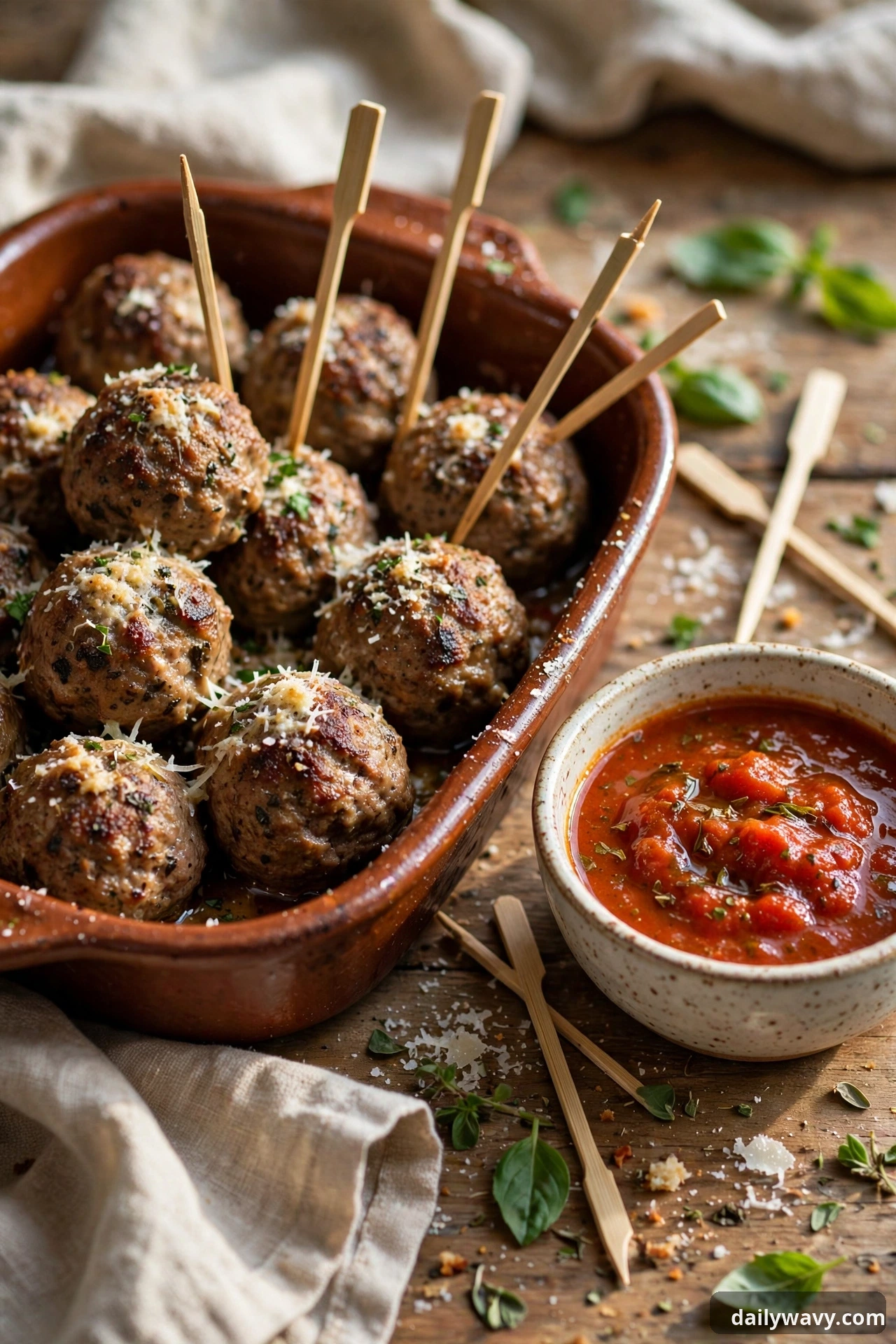 Mini Baked Meatballs