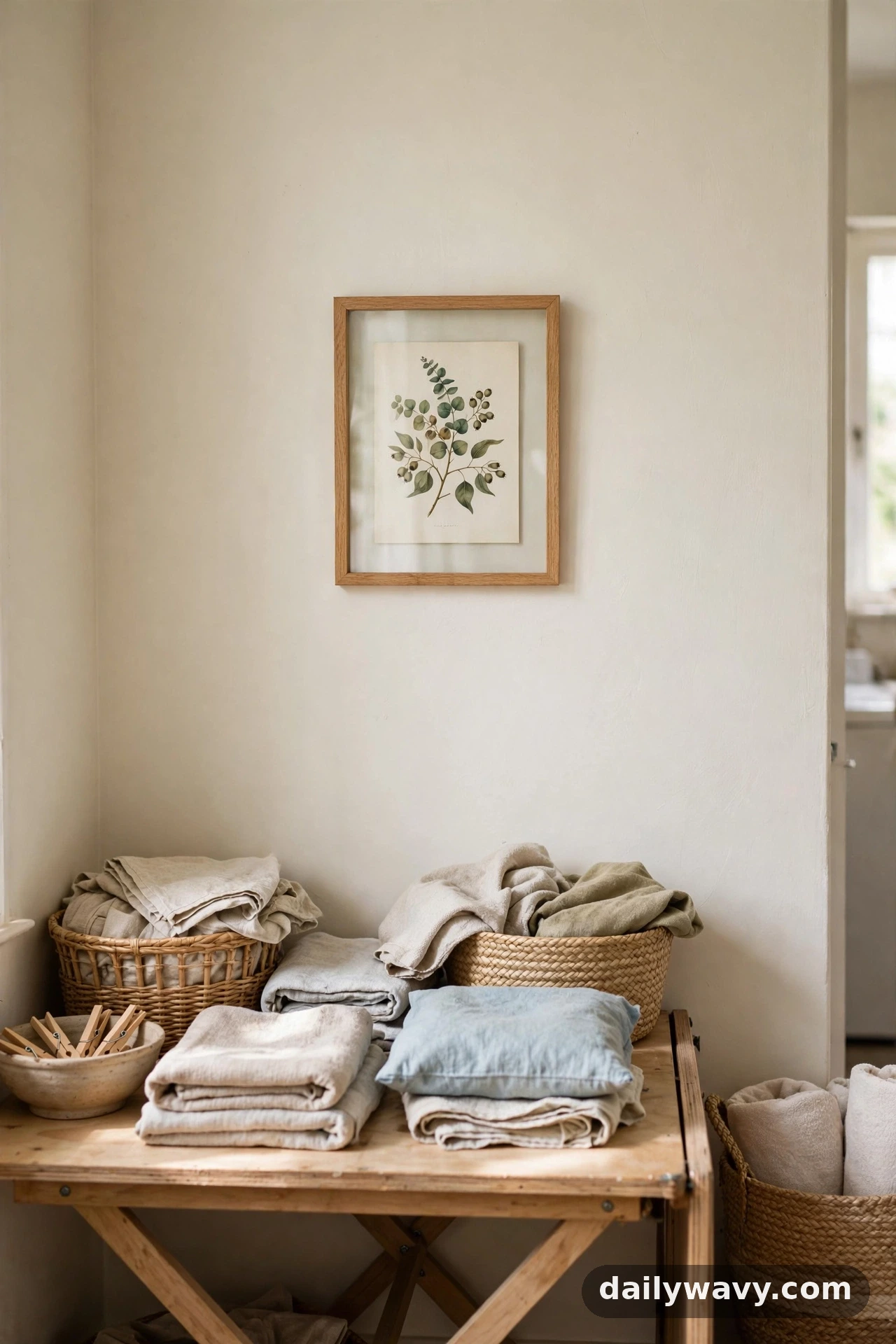 A small framed print away from moisture