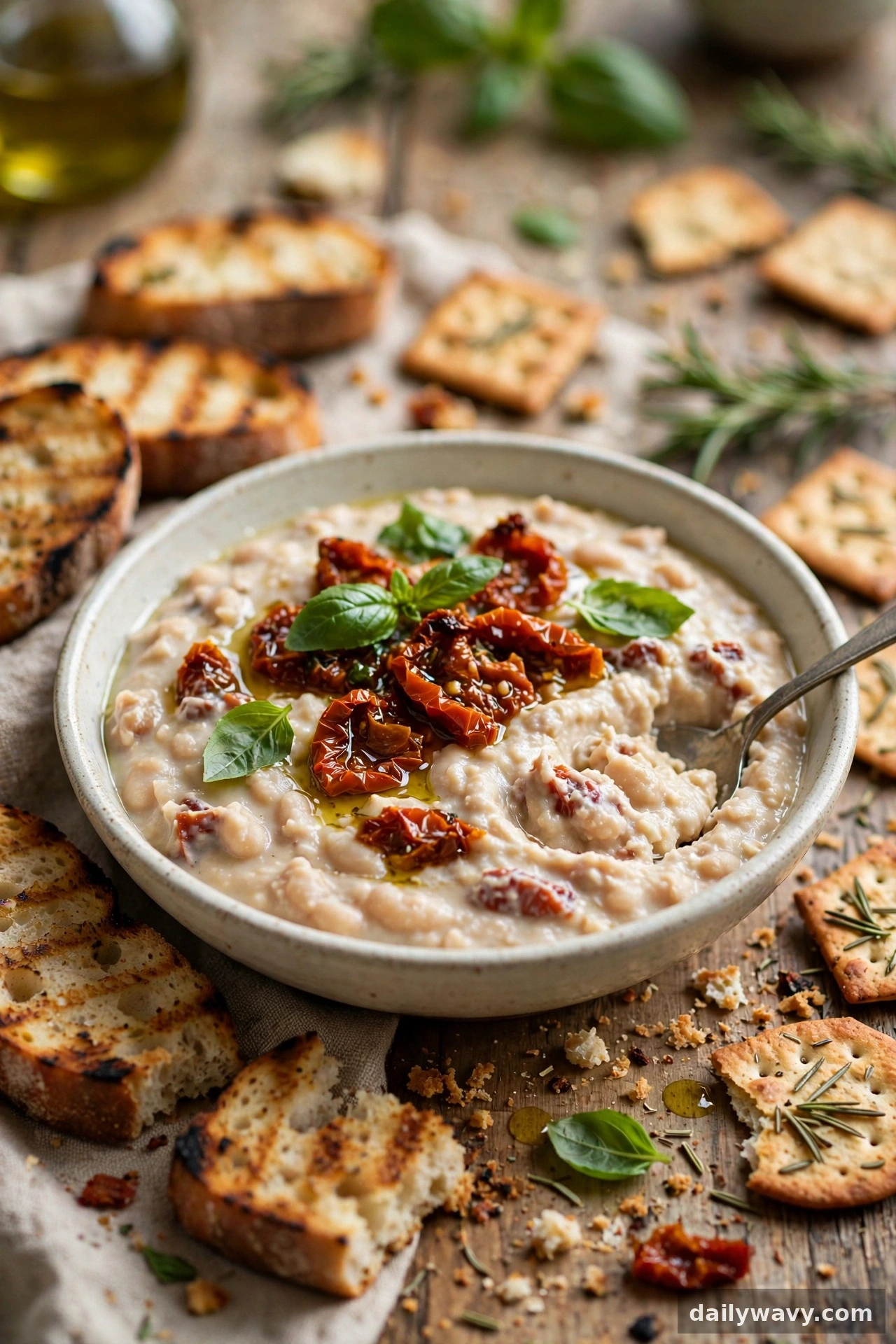 White Bean Dip With Sun-Dried Tomato